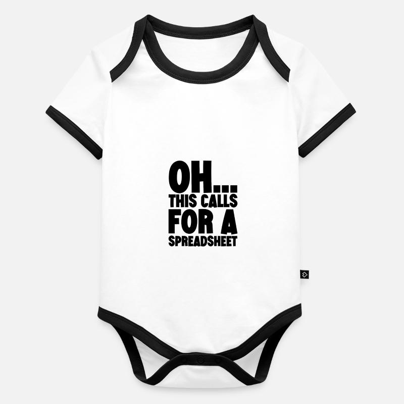 This Calls For A Spreadsheet 4 Baby Bio-Kurzarm-Kontrastbody