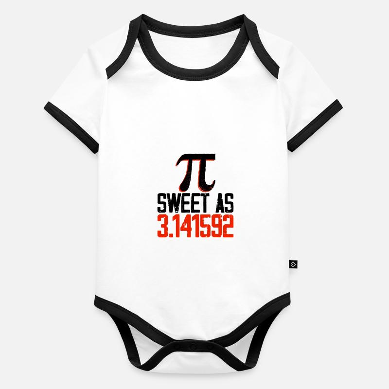 Sucré Comme 3.141592 4 Body Bébé bio contrasté manches courtes
