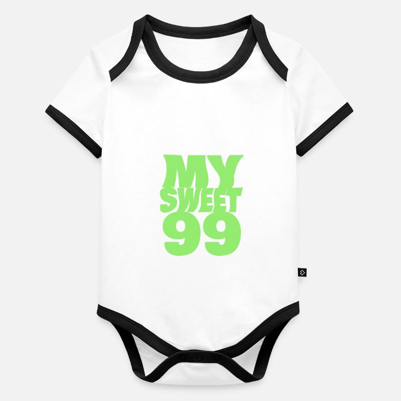 Süß 99 Baby Bio-Kurzarm-Kontrastbody
