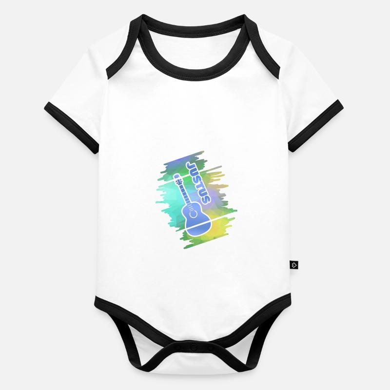Justus Body Bébé bio contrasté manches courtes