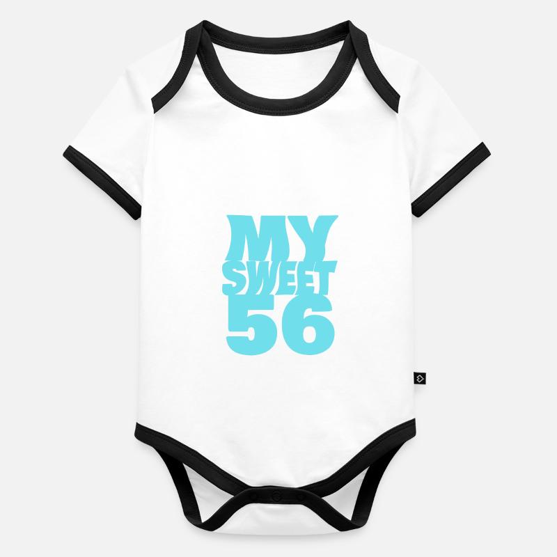 Sucré 56 Body Bébé bio contrasté manches courtes