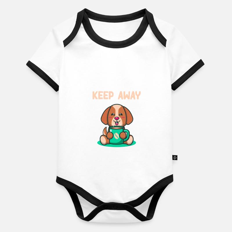 Halten Sie introvertierte Regeln ferner fern Baby Bio-Kurzarm-Kontrastbody