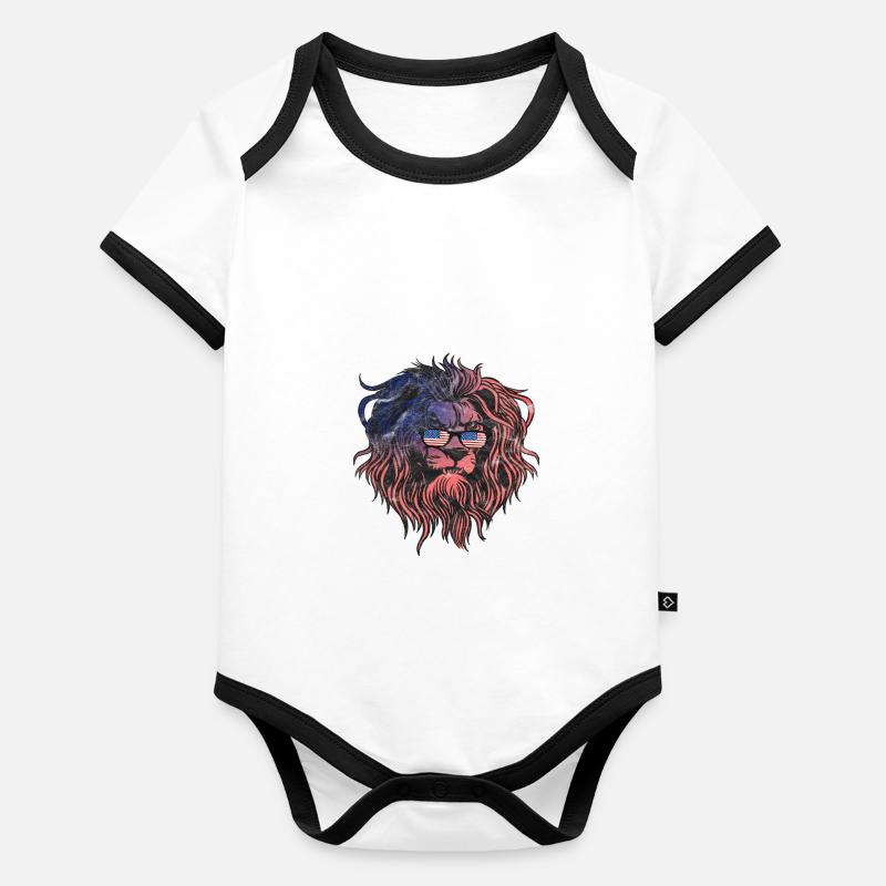 USA Baby Bio-Kurzarm-Kontrastbody