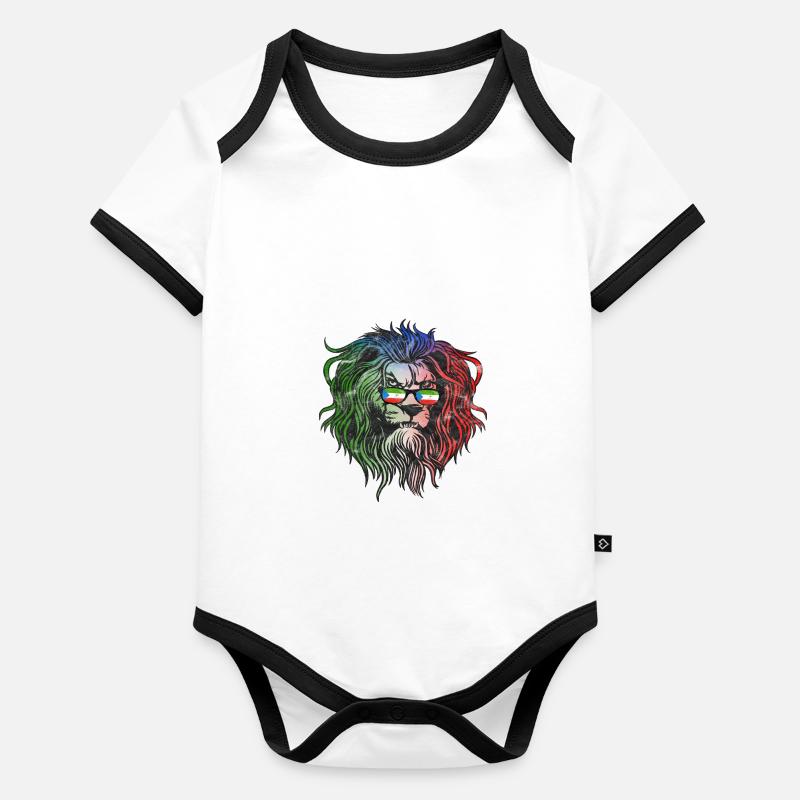 Äquatorialguinea Baby Bio-Kurzarm-Kontrastbody