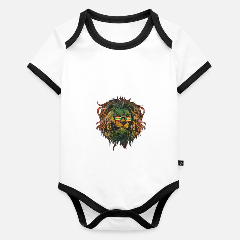 Grenada Baby Bio-Kurzarm-Kontrastbody