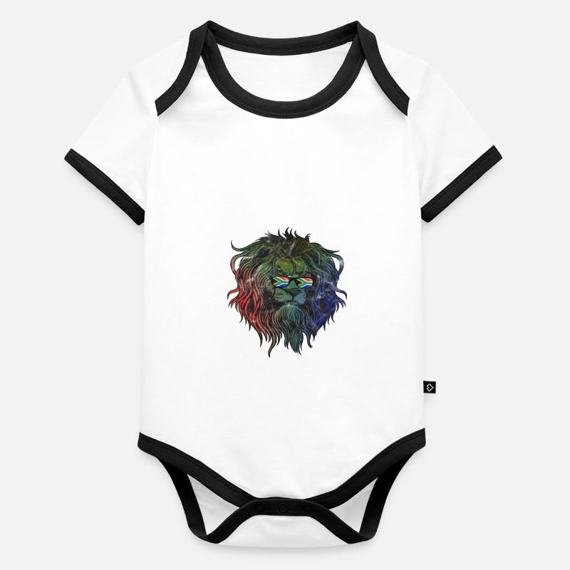 Südafrika Baby Bio-Kurzarm-Kontrastbody