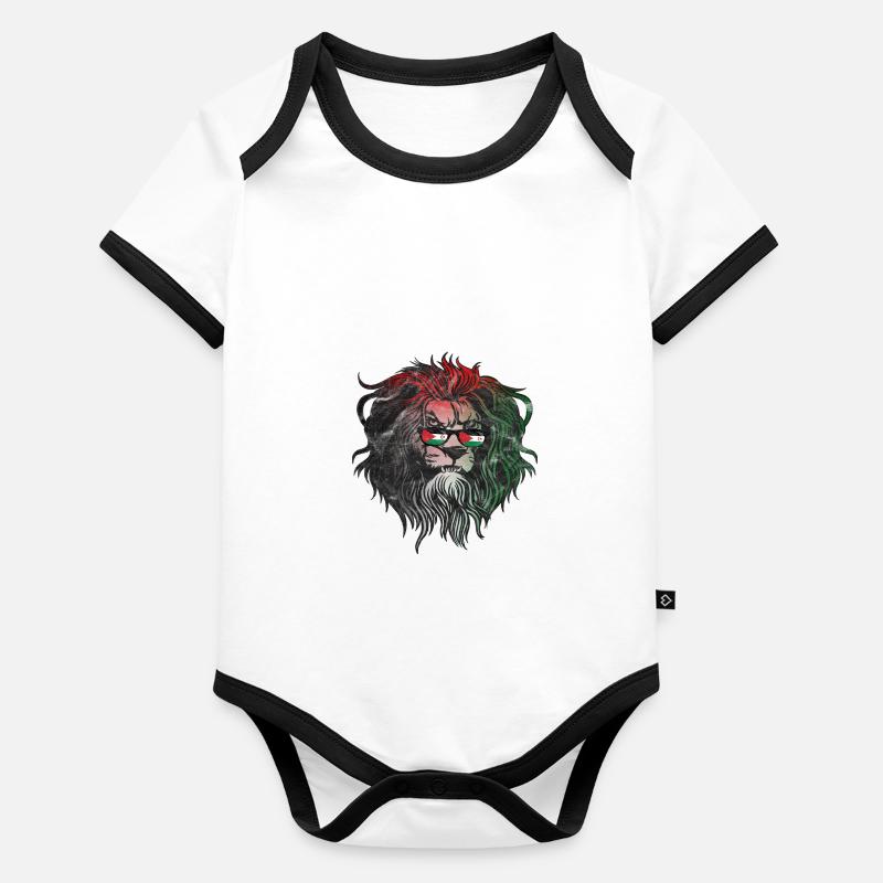 Westsahara Baby Bio-Kurzarm-Kontrastbody