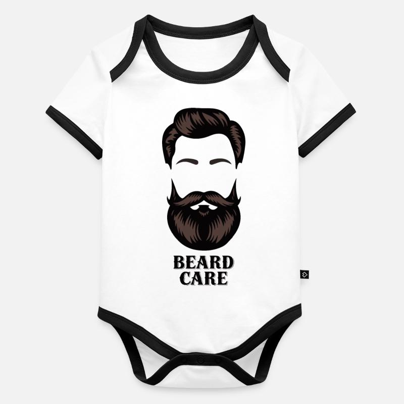 BEARD CARE Organic Baby Contrasting Bodysuit