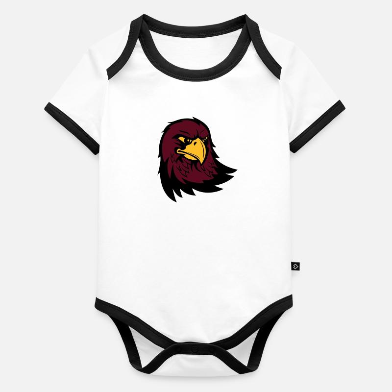 Aigle, Eagle Body Bébé bio contrasté manches courtes