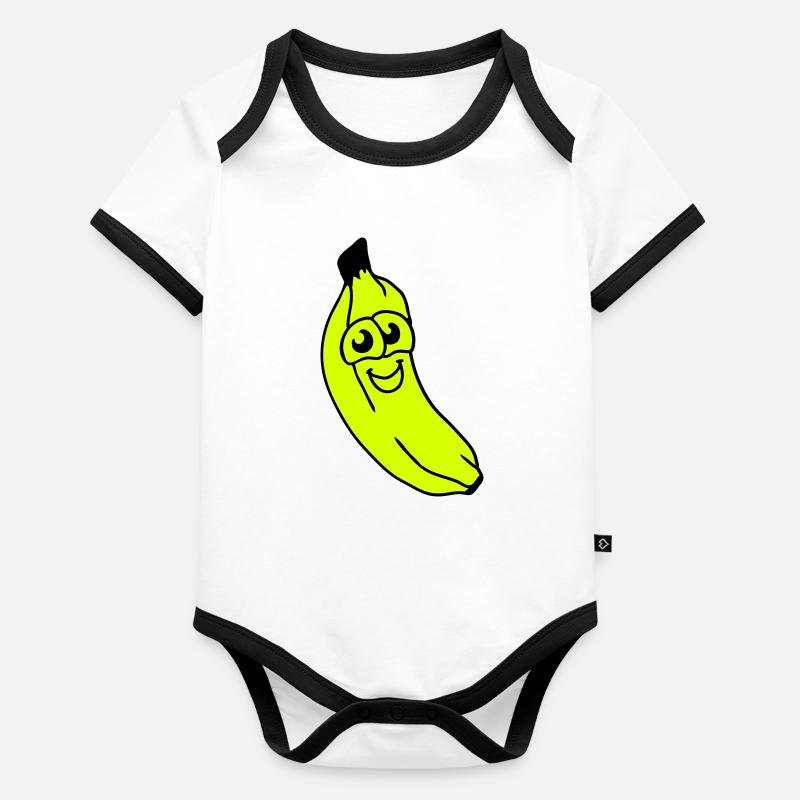 small banana Organic Baby Contrasting Bodysuit