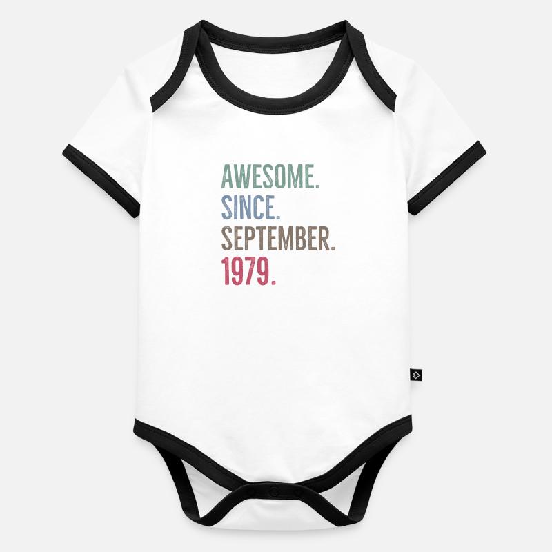 Awesome seit September 1979 Baby Bio-Kurzarm-Kontrastbody