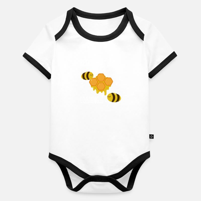 Compétences apicoles Hobby Beekeeper Body Bébé bio contrasté manches courtes