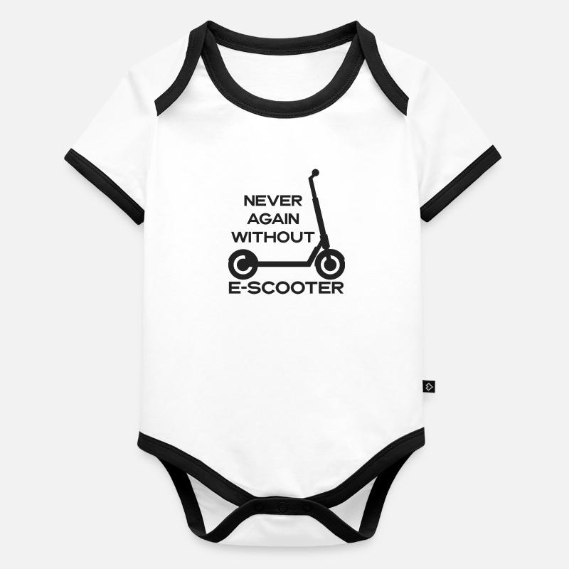 E-Scooter Roller Scooter Body Bébé bio contrasté manches courtes
