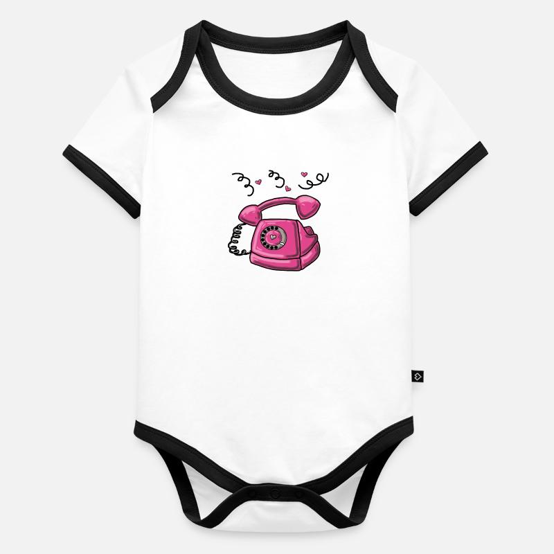 Appelle moi bébé. Body Bébé bio contrasté manches courtes