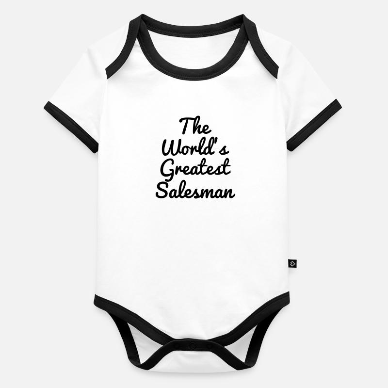 Verkauf / Vertreter / Verkäufer / Vertreterin Baby Bio-Kurzarm-Kontrastbody