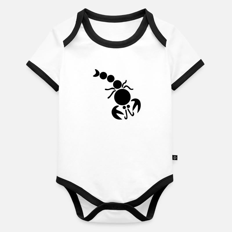 Larry der Hummer Baby Bio-Kurzarm-Kontrastbody