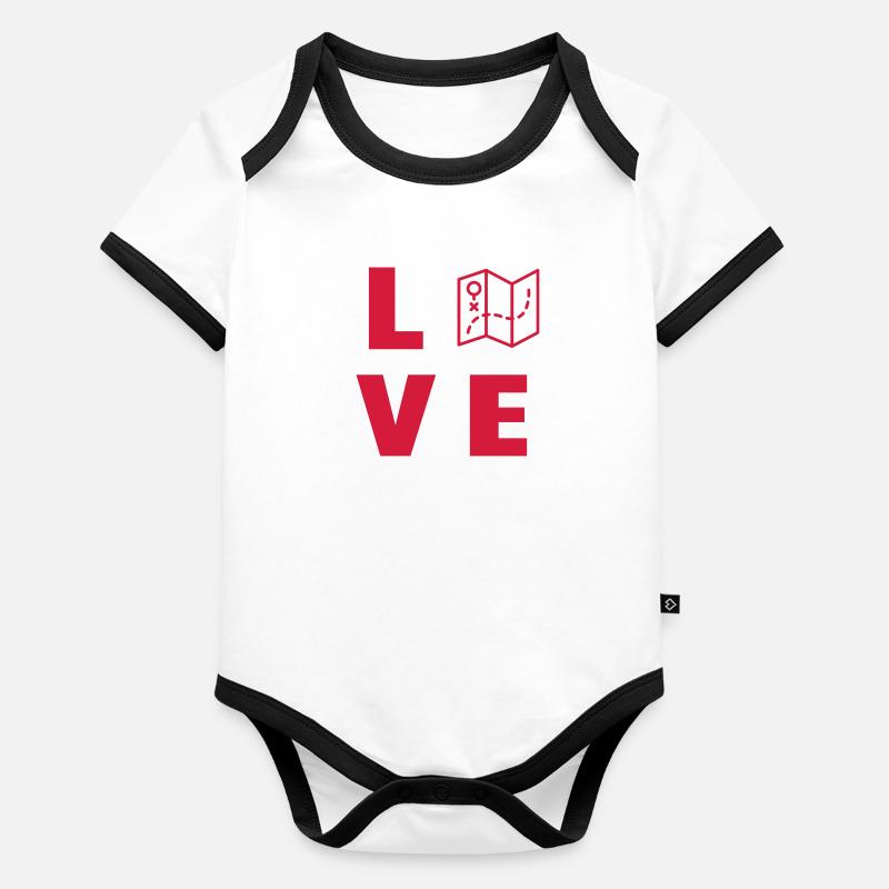 Orienteering Orientierungslauf Orientation Organic Baby Contrasting Bodysuit