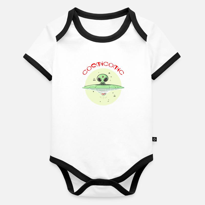 Cosmicomic Body Bébé bio contrasté manches courtes