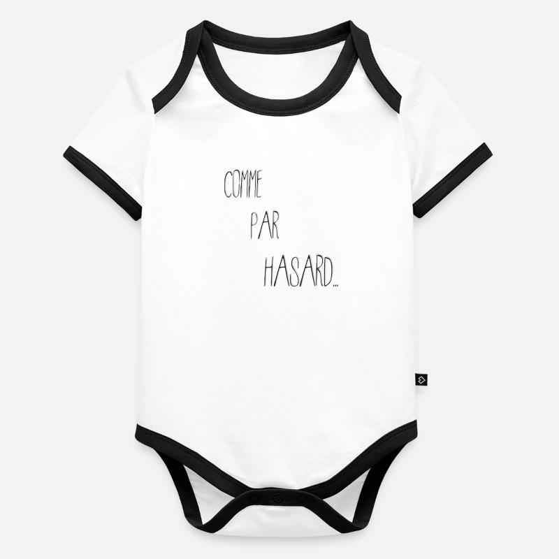 Hasard - Body Bébé bio contrasté manches courtes - 