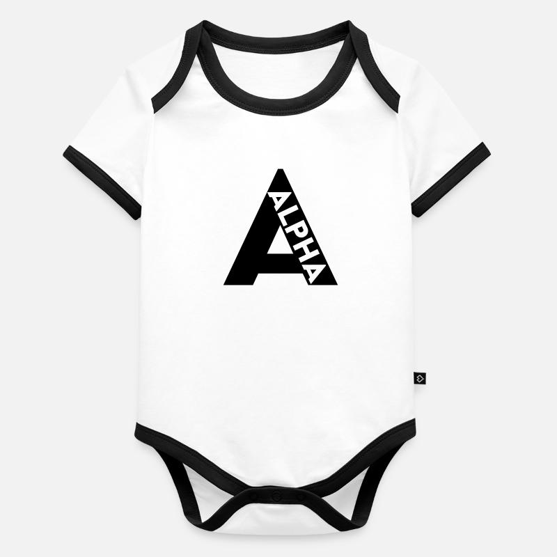 Eine NATO Baby Bio-Kurzarm-Kontrastbody