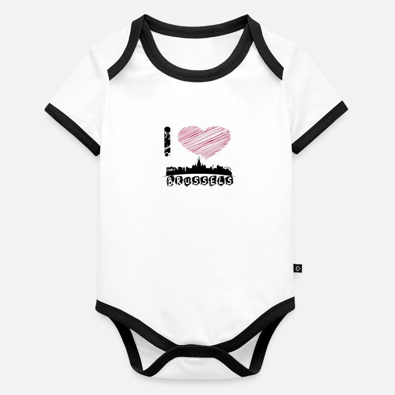 Brussels Organic Baby Contrasting Bodysuit
