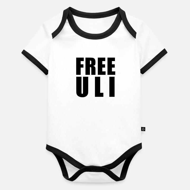 FREE ULI Baby Bio-Kurzarm-Kontrastbody