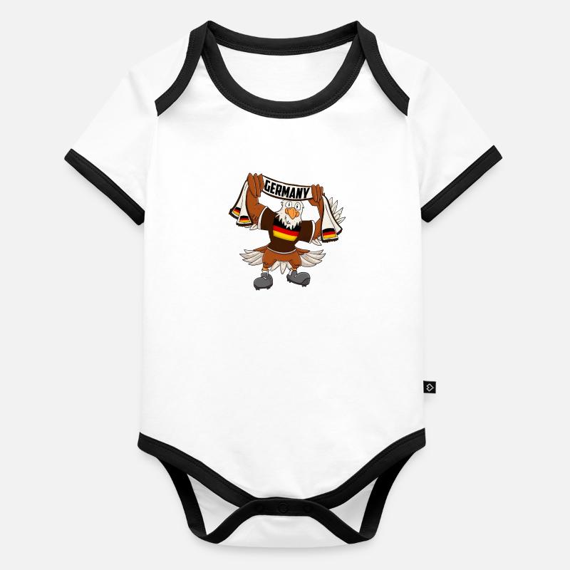 German eagle Organic Baby Contrasting Bodysuit