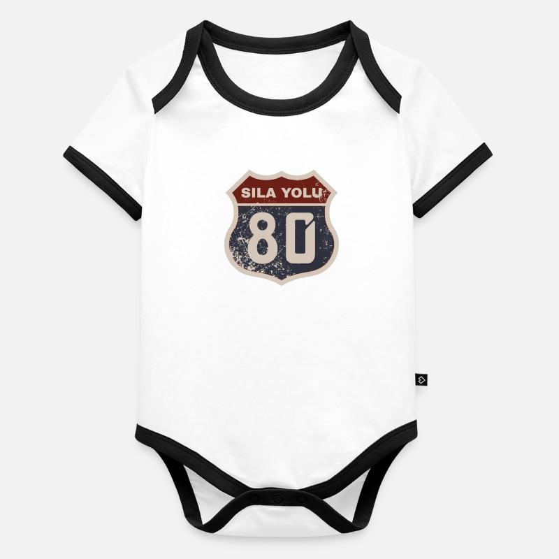 Osmaniye Body Bébé bio contrasté manches courtes