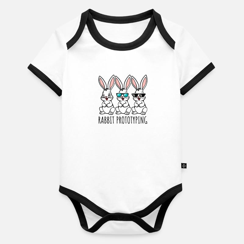 Rabbit Prototyping CAD Bunnies from the 3D Printer Organic Baby Contrasting Bodysuit