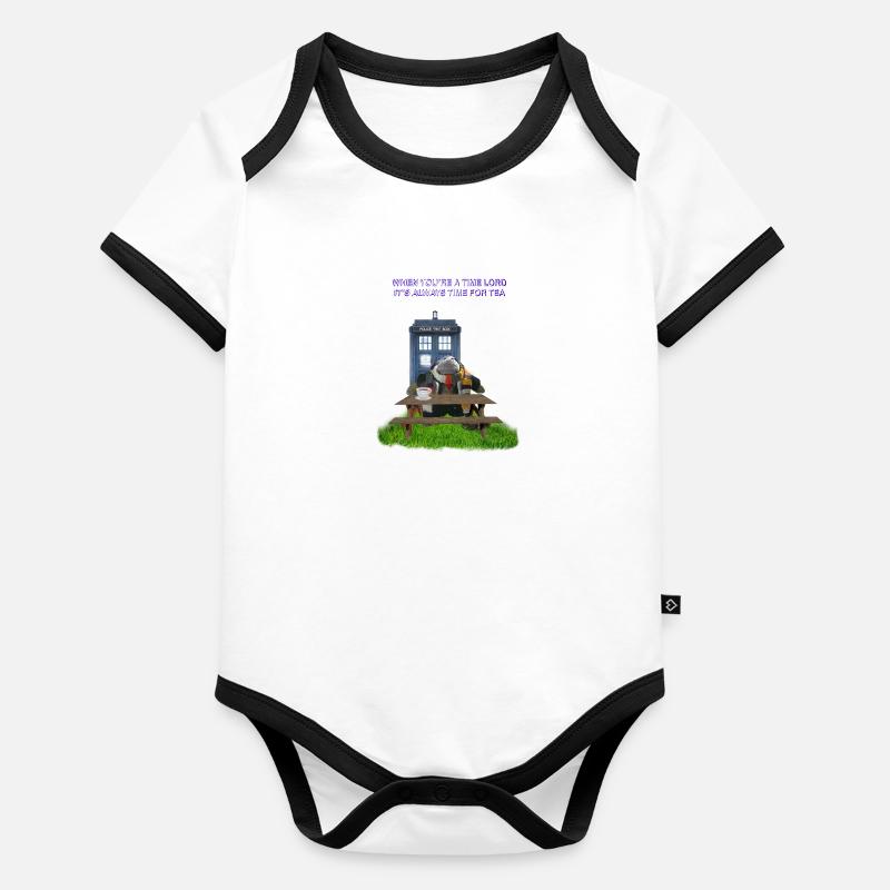 TIME AND SPACE AND TEA Organic Baby Contrasting Bodysuit