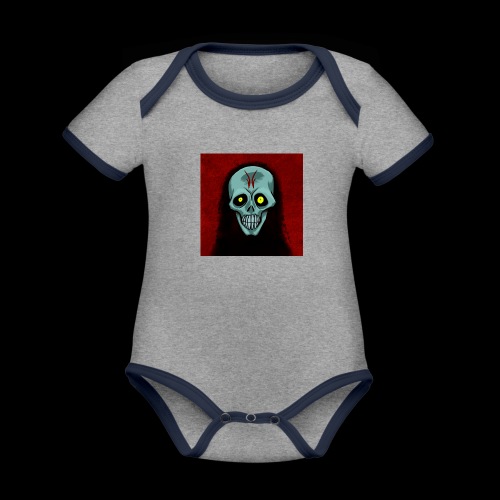 Ghost skull - Organic Baby Contrasting Bodysuit