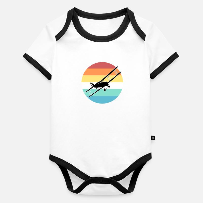 double decker Organic Baby Contrasting Bodysuit