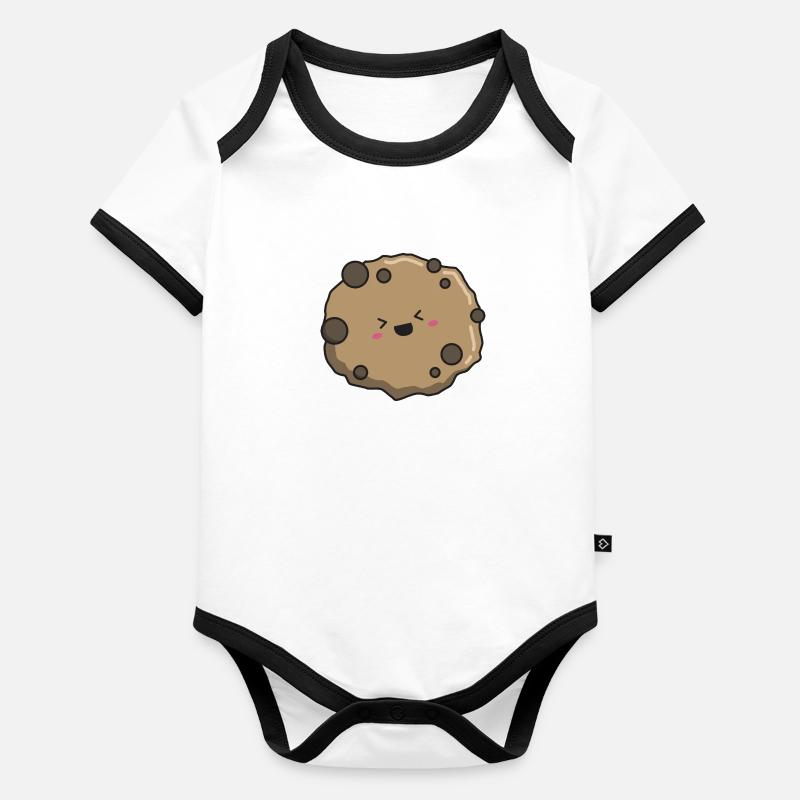 Biscuit kawaii Organic Baby Contrasting Bodysuit