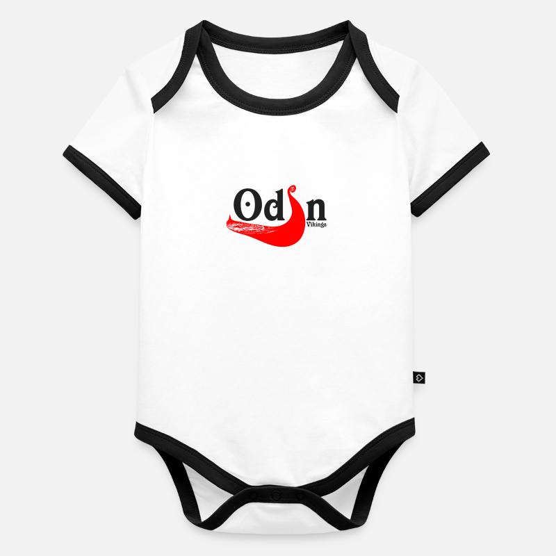 Odin Body Bébé bio contrasté manches courtes