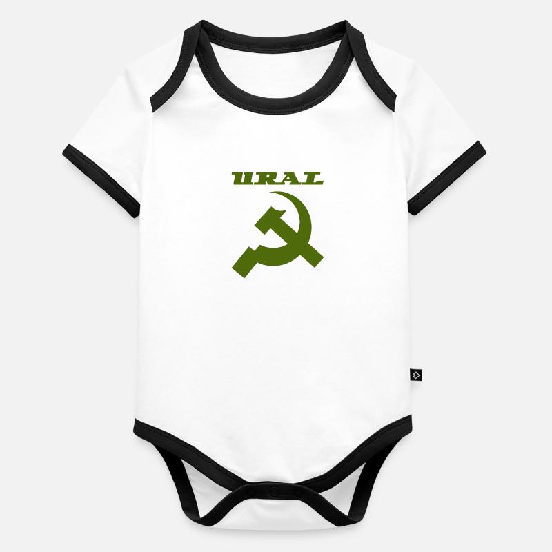 Ural Dnepr URSS moto Body Bébé bio contrasté manches courtes