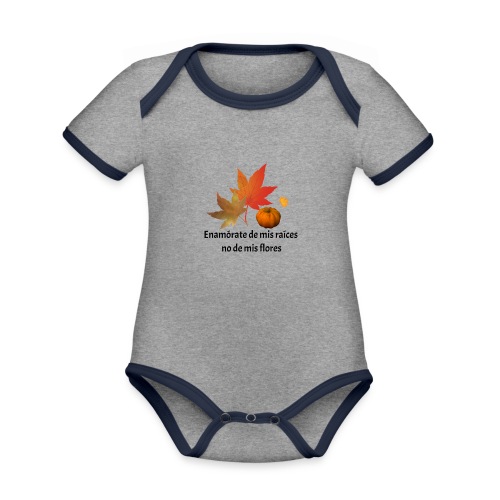 Otoño - Body contraste para bebé de tejido orgánico