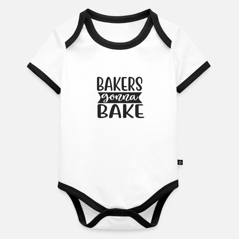 Bakers gonna bake Body Bébé bio contrasté manches courtes