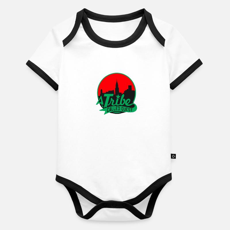 ATCQ , UNE TRIBU APPELÉ QUEST !!!! Body Bébé bio contrasté manches courtes