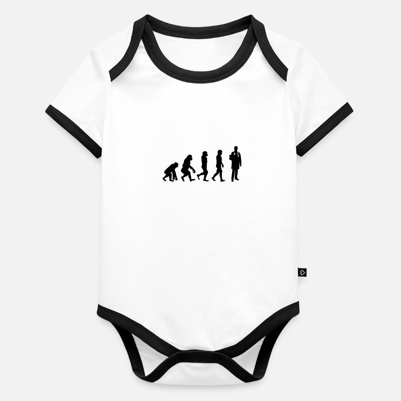 Arzt Spruch Geschenk Baby Bio-Kurzarm-Kontrastbody