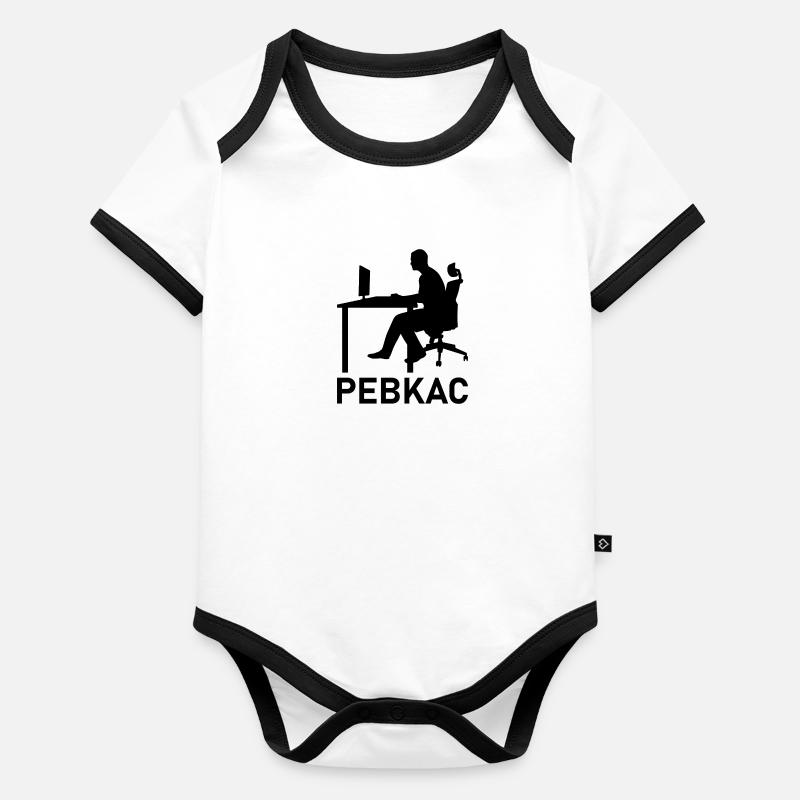 Cadeau d'informatique de programmation Pebkac Body Bébé bio contrasté manches courtes