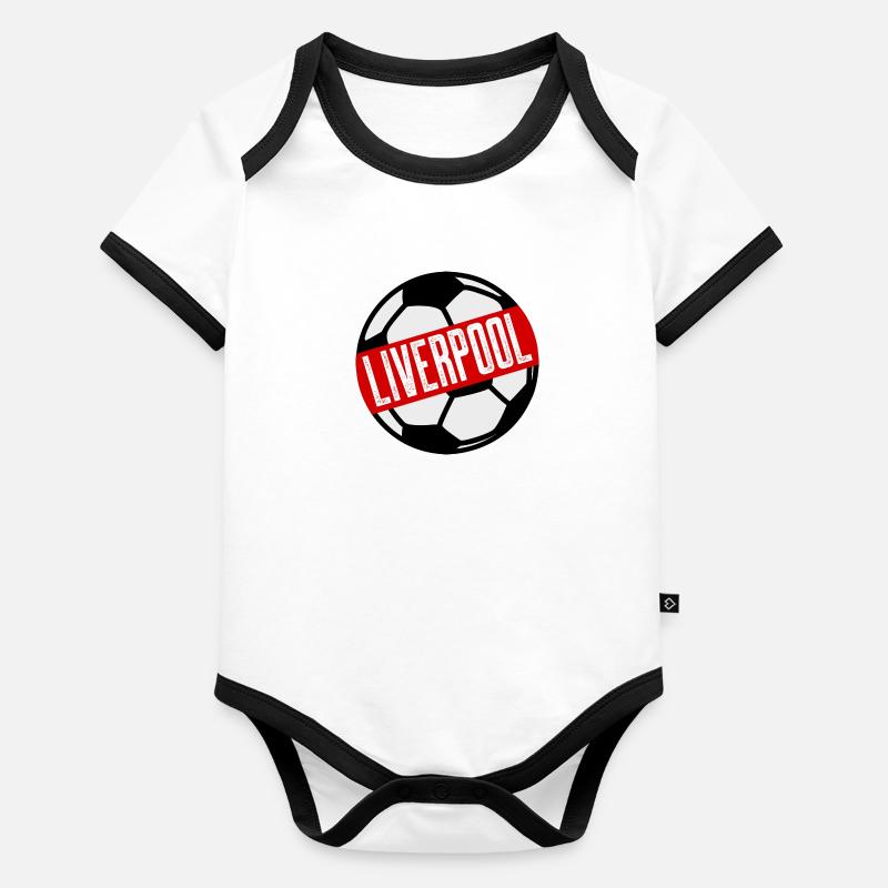 Fußball Baby Bio-Kurzarm-Kontrastbody