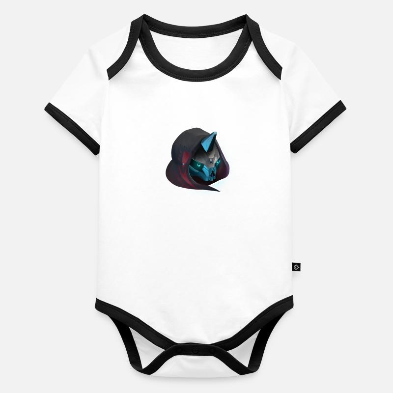 Cayde-6 Body Bébé bio contrasté manches courtes