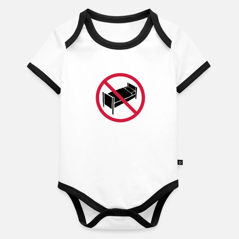 Pas de zone de lit Body Bébé bio contrasté manches courtes