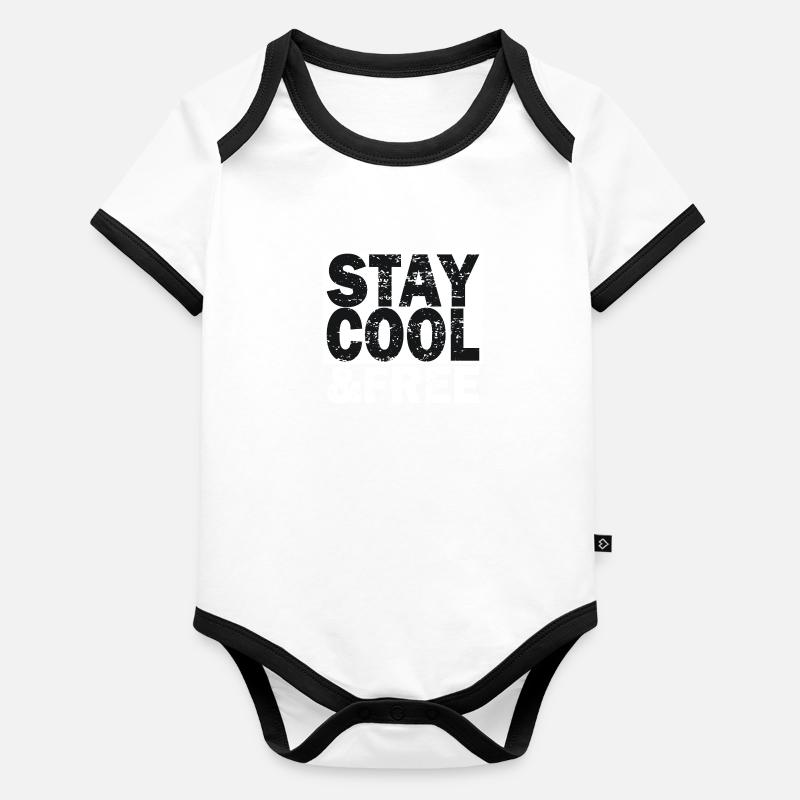 Stay Cool & Free Body Bébé bio contrasté manches courtes
