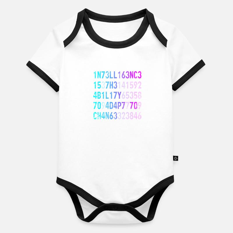 Intelligence Is The Ability To Adapt To Change Organic Baby Contrasting Bodysuit