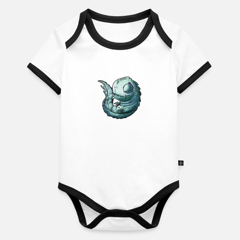 Bébé Léviathan Body Bébé bio contrasté manches courtes