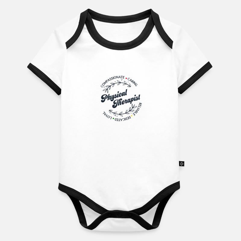 Physiotherapie Shirts Physical Therapist Geschenke Baby Bio-Kurzarm-Kontrastbody