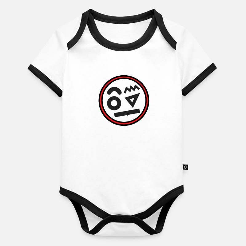 A la tête Body Bébé bio contrasté manches courtes