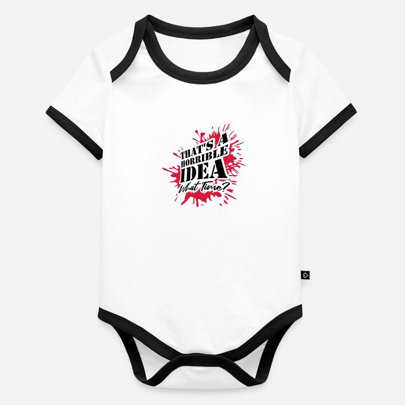Thats a horrible Idea Baby Bio-Kurzarm-Kontrastbody