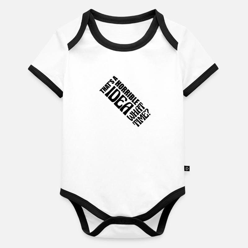 C’est une idée horrible Body Bébé bio contrasté manches courtes